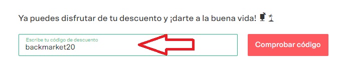 ?Como usar el codigo de descuento Back Market?