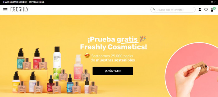 Freshly cosmetics descuentos y ofertas