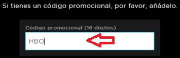 ?Como usar el codigo de descuento HBO España?