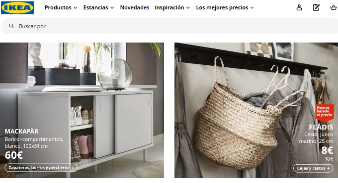 Pagina de inicio IKEA