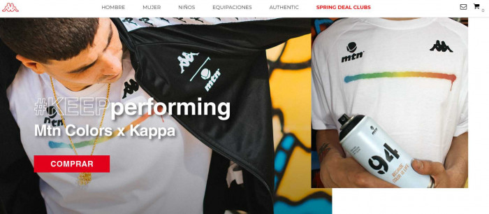 Ropa deportiva Kappa con descuentos