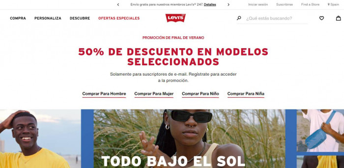 Descuentos en Levis