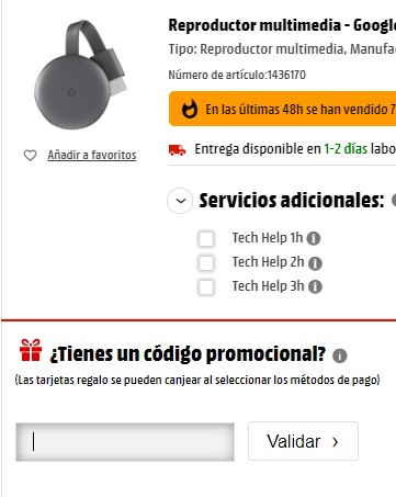 Cómo usar el código promocional Media Markt