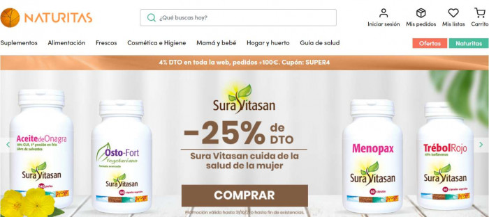 Suplementos Naturitas en oferta