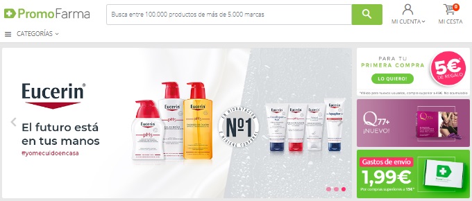 Pagina de inicio PromoFarma