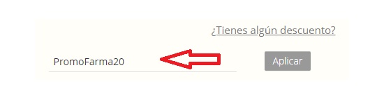 ?Como usar el codigo de descuento PromoFarma?