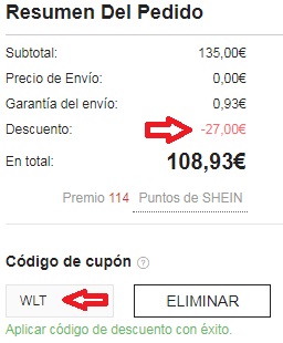 cupones de descuentos de shein - Gran venta