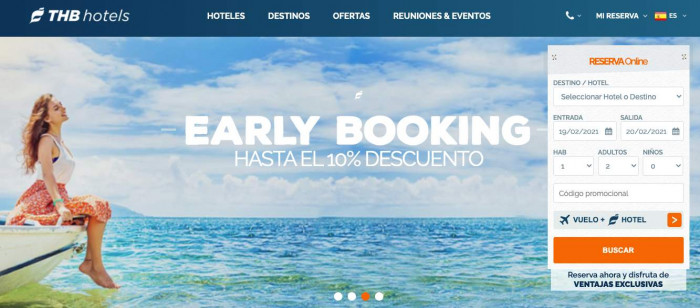 Ofertas en hoteles THB hotels