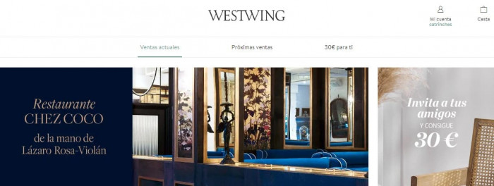 Rebajas en la tienda online Westwing