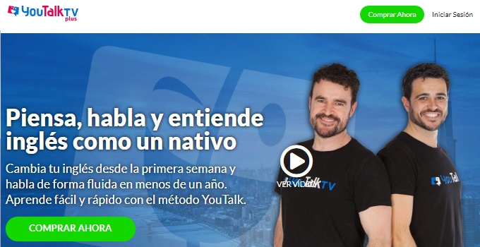 Pagina de inicio YouTalk TV Plus