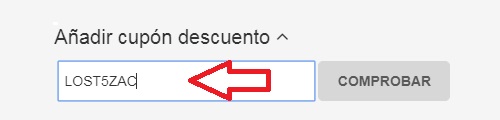 ?Como usar el codigo de descuento Zacaris?